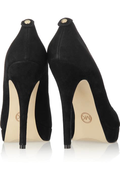 michael kors york pump black suede|Michael Michael Kors York Suede Pump .